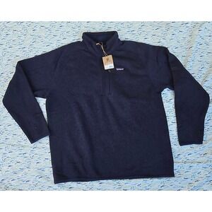 Patagonia Mens Better‎ Sweater 1/4 Zip Fleece Pullover New Navy XXL 25523 NENA